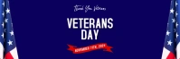 Blue 3d Veteran's Day Header Email template
