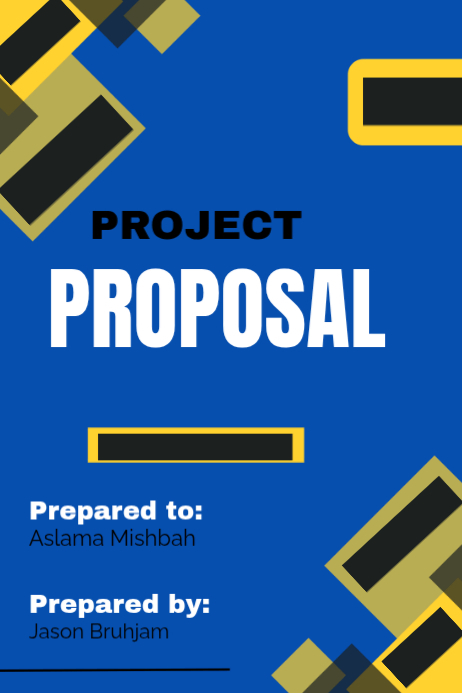 Blue A New Project Proposal For New Talent Poster Template | PosterMyWall