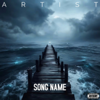 Blue Album Cover Album Omslag Template
