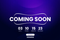สีน้ำเงิน Event Countdown Poster Template