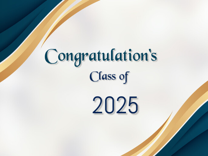 Copy of Blue Abstract Graduation Presentation | PosterMyWall
