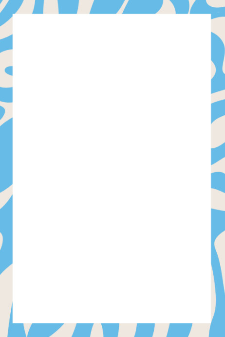 Blue Abstract Page Border Template | PosterMyWall