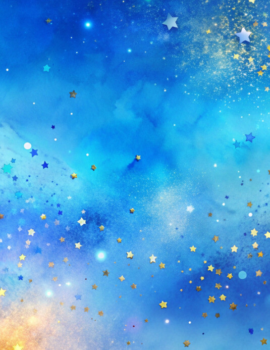 Blue Abstract Wallpaper Background Backdrop Flyer (US Letter) template