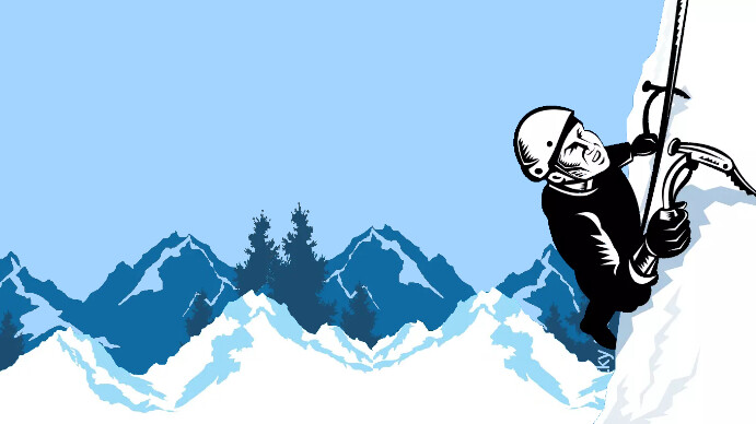 Blue Alpinist Everest  Apresentação (16:9) template