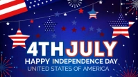 Blue American Independence  Digital Display (16:9) template