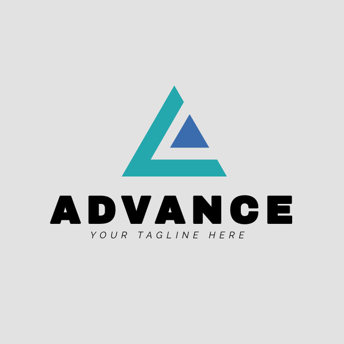 Plantilla de Blue and Black Modern Company Advance A lette | PosterMyWall