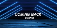BLUE AND BLACK NEON TECH EVENTBRITE BANNER template