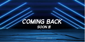 BLUE AND BLACK NEON TECH EVENTBRITE BANNER template