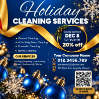 Purple Holiday Cleaning Services Instagram Post Template
