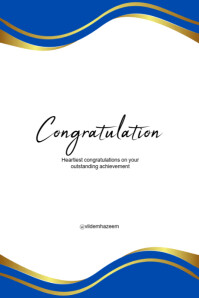 Blanco Congratulations Poster Template