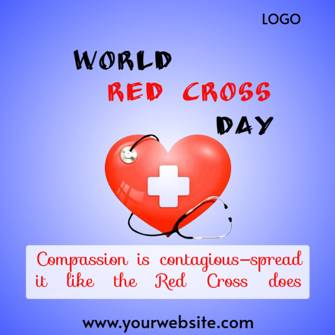 Red Cros Copy Copy of Blue and Modern Red & Minimal World Red Cross Day Instagram ...