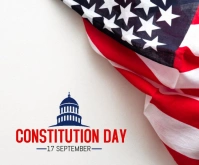 Blue and Red Traditional USA Constitution Day Medium Reghoek template