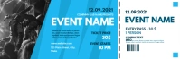 blue and white generic ticket party template Banner 2 x 6 fod