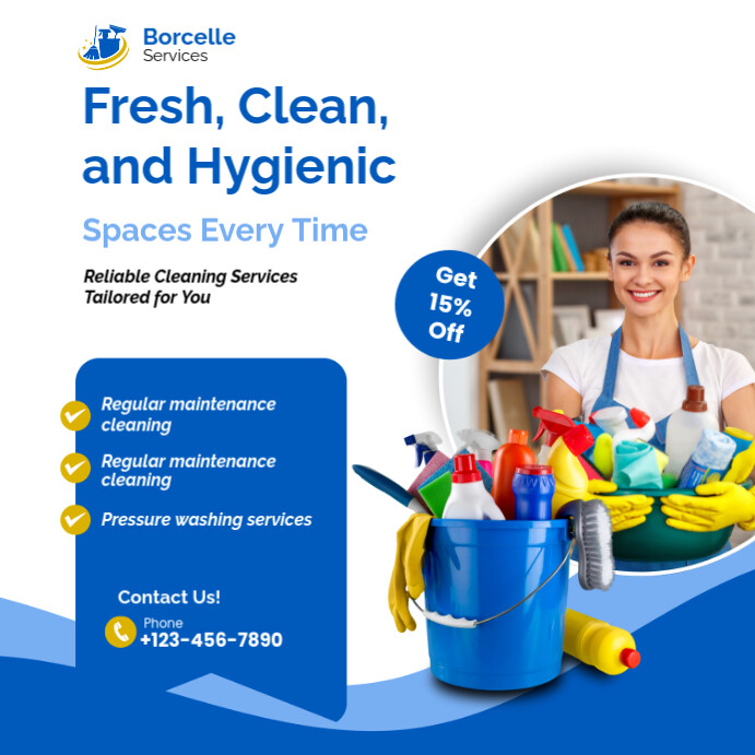 Cleaning Services Instagram Ad Template | PosterMyWall