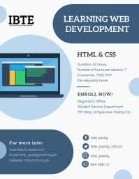 Blue Web Developer Flyer Design Template | PosterMyWall