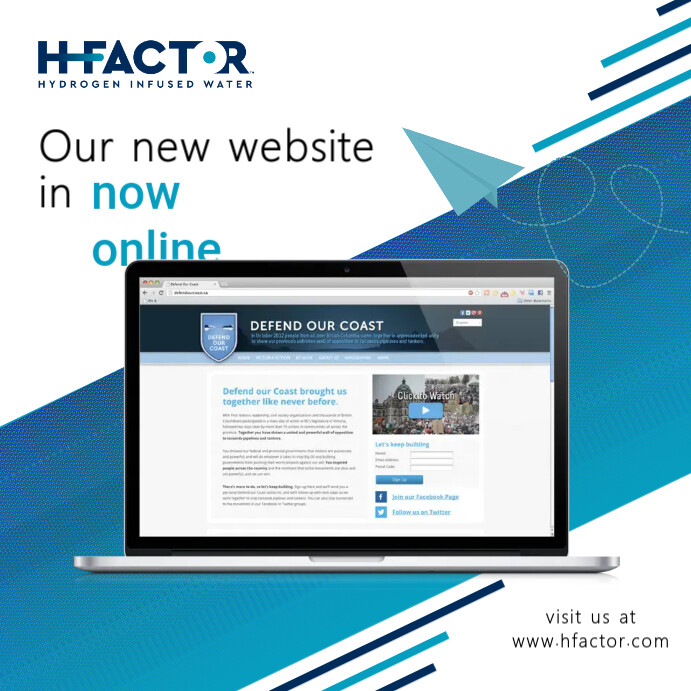 Blue and white website launch instagram post Template | PosterMyWall