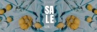 Blue and Yellow Joyful Summer Sale Banner 2' template