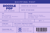 Blue Art Studio Label Etykieta Template - Page 2