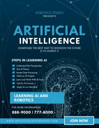 AI Artificial intelligence poster design Template | PosterMyWall