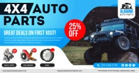 Blue Auto Parts Facebook Post template