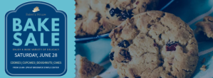 Brown Bake Sale Event Facebook Cover Photo Template