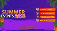 Blue Berbasis Daftar Summer Events Pos Twitter template