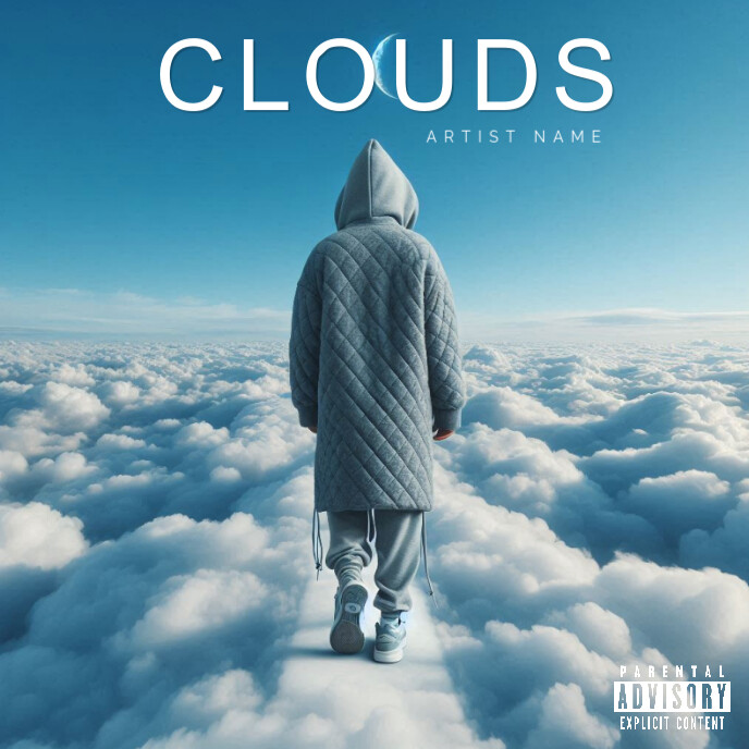 Blue  Best Cover Album Music Art Trap Mixtape Rap  Album Cover template