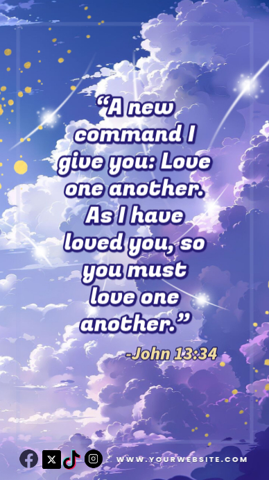Copy of Blue Bible Verse Instagram Story | PosterMyWall