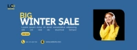 Blue Big Winter sale Facebook Cover Facebook Cover Photo template