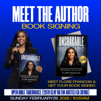 Blue Book Signing Event Instagram Post template