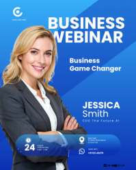 Azul Business Webinar Instagram Portrait Template