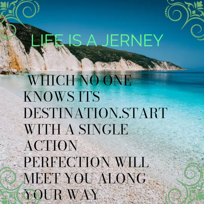 Blue Calm Inspiration Instagram Post template