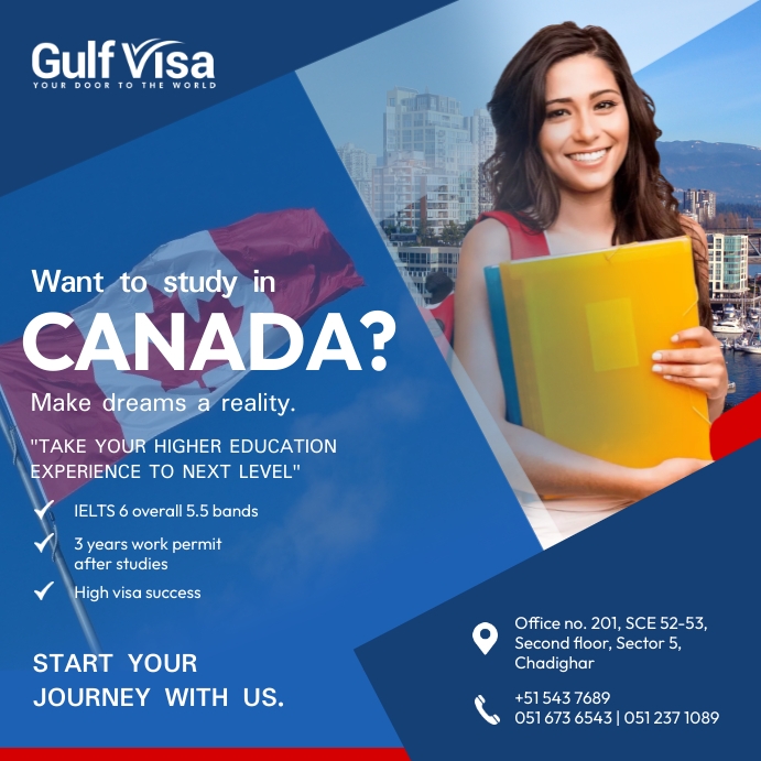 Copy of Blue Canada Immigration Instagram Post | PosterMyWall