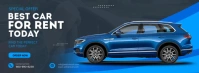 Blue Car Facebook Cover template