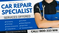 Blue Car Specialist Service Digital Ad template