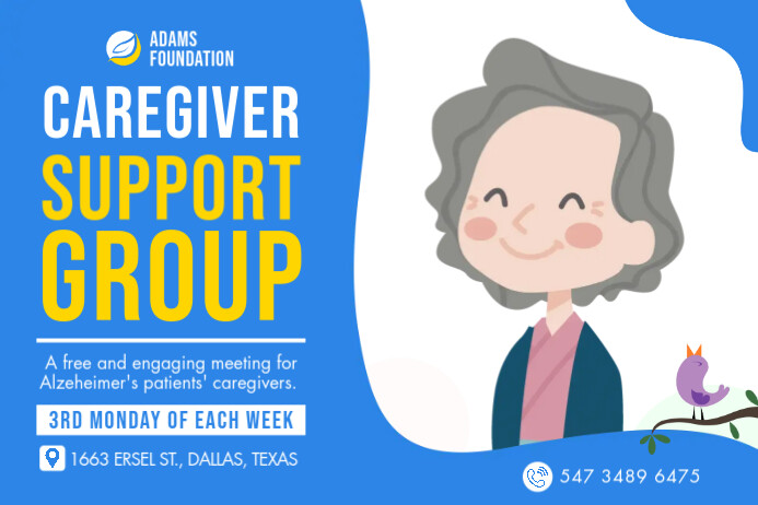 Support Worker Flyer Caregiver Support Group Flyer Template