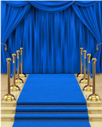 Blue Carpet Grand Entrance Instagram Portrait template