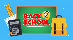 Blue Blue Ceria Back To School Pos Twitter Twitter-Beitrag Template