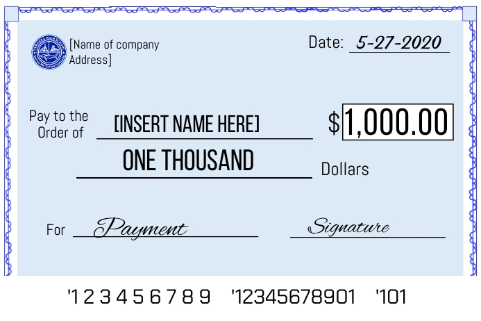 Copy of Blue Check | PosterMyWall