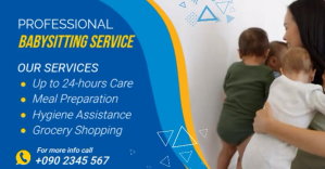 Blue Child Daycare Facebook Event Cover template