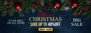 Preto Christmas Sale Facebook-coverfoto Template