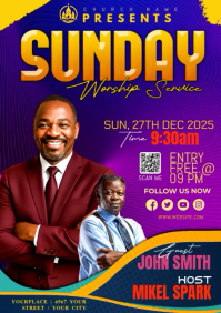 Blue Church A1 template