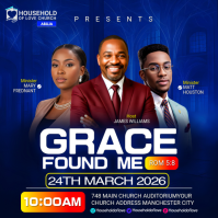 Blue Church Event Instagram Post template