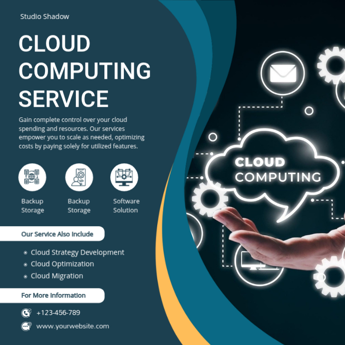 Cloud Computing Services Template | PosterMyWall