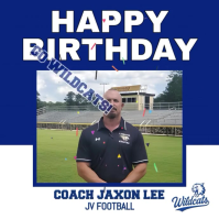 蓝色 Coach Birthday Celebration Publicación de Instagram Template