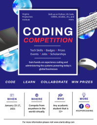 Amateur Coding Competition Tournament Flyer Template | PosterMyWall