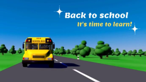Blue Collage Back To School Promo Video Template – Exciting Welcome For Students And Teachers Digita Digital Display (16:9)