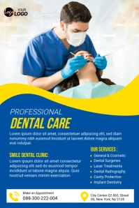 Blue Collage Teeth Whitening Promo, Dental Care Template Pinterest Graphic