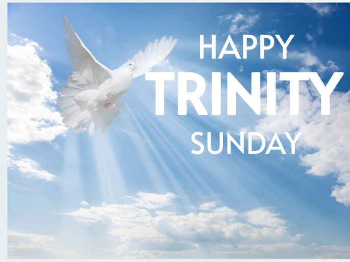 Blue Collage Trinity Sunday Presentation Template | PosterMyWall