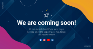 Blue Coming Soon Facebook Post Image template
